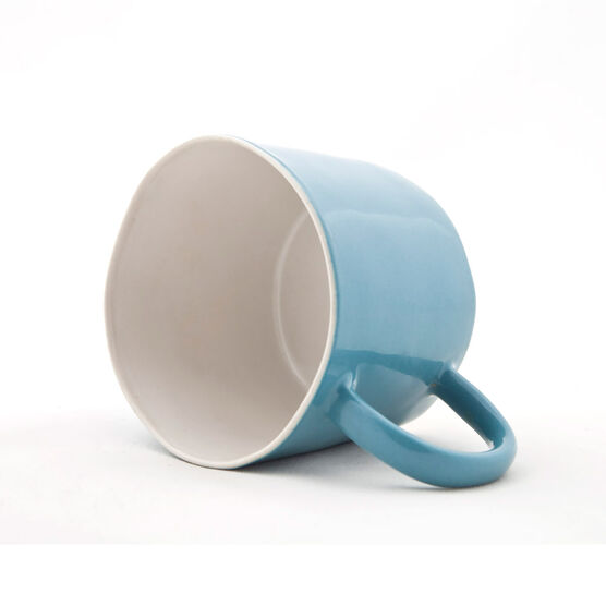 Blue stoneware mug